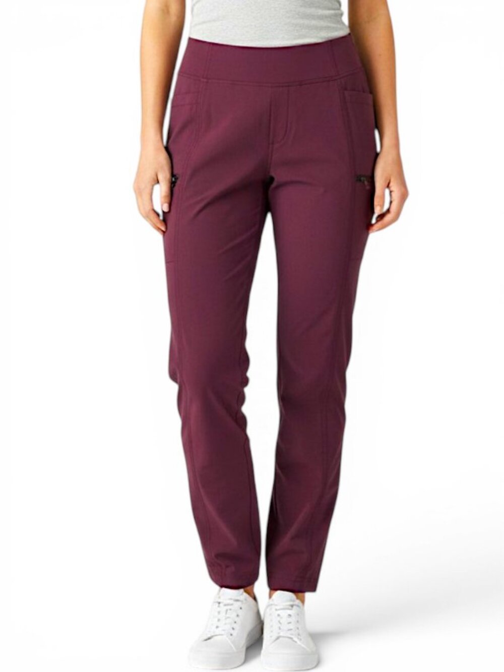 FIG Plum Performance Stretch Pants Active Outdoor size 8